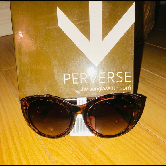 NEW PERVERSE Powerhouse Brown Tigress Sunglasses - Picture 2 of 5